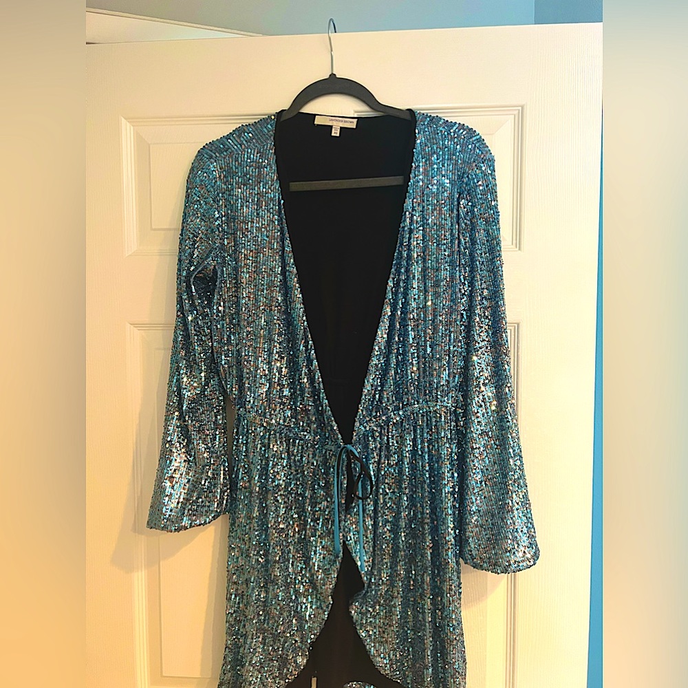 Beautiful fit Blue sequence dress/tunic